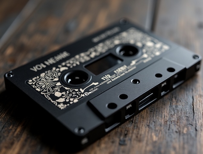 Black Cassettes - custom printed audio cassette tapes for music albums and releases