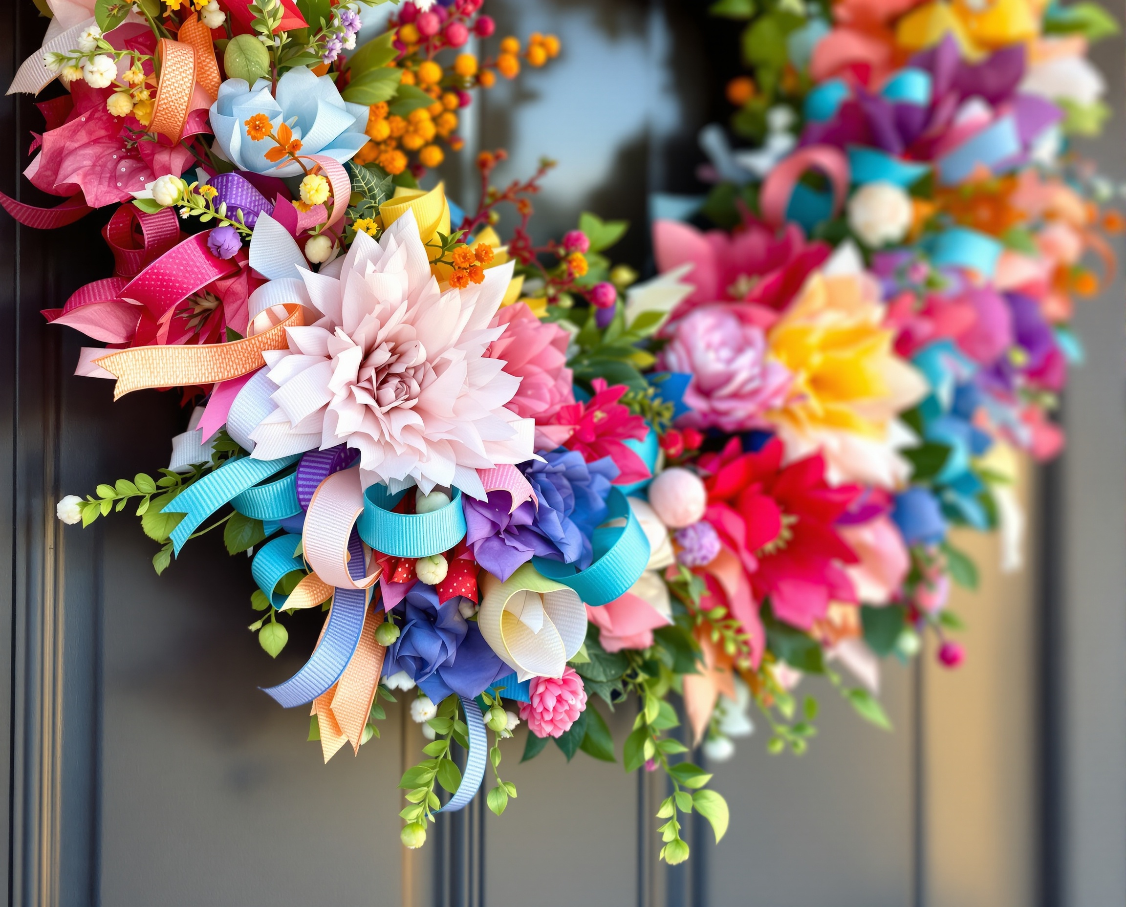 Spring Tulip Wreath