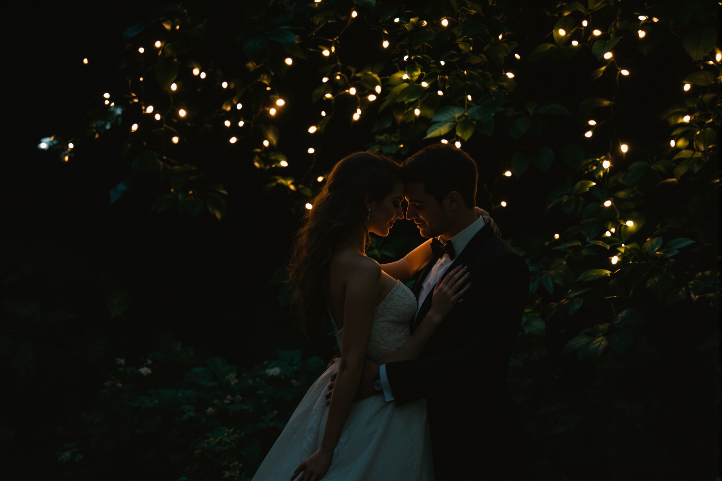 Sebastian and Amara in the garden