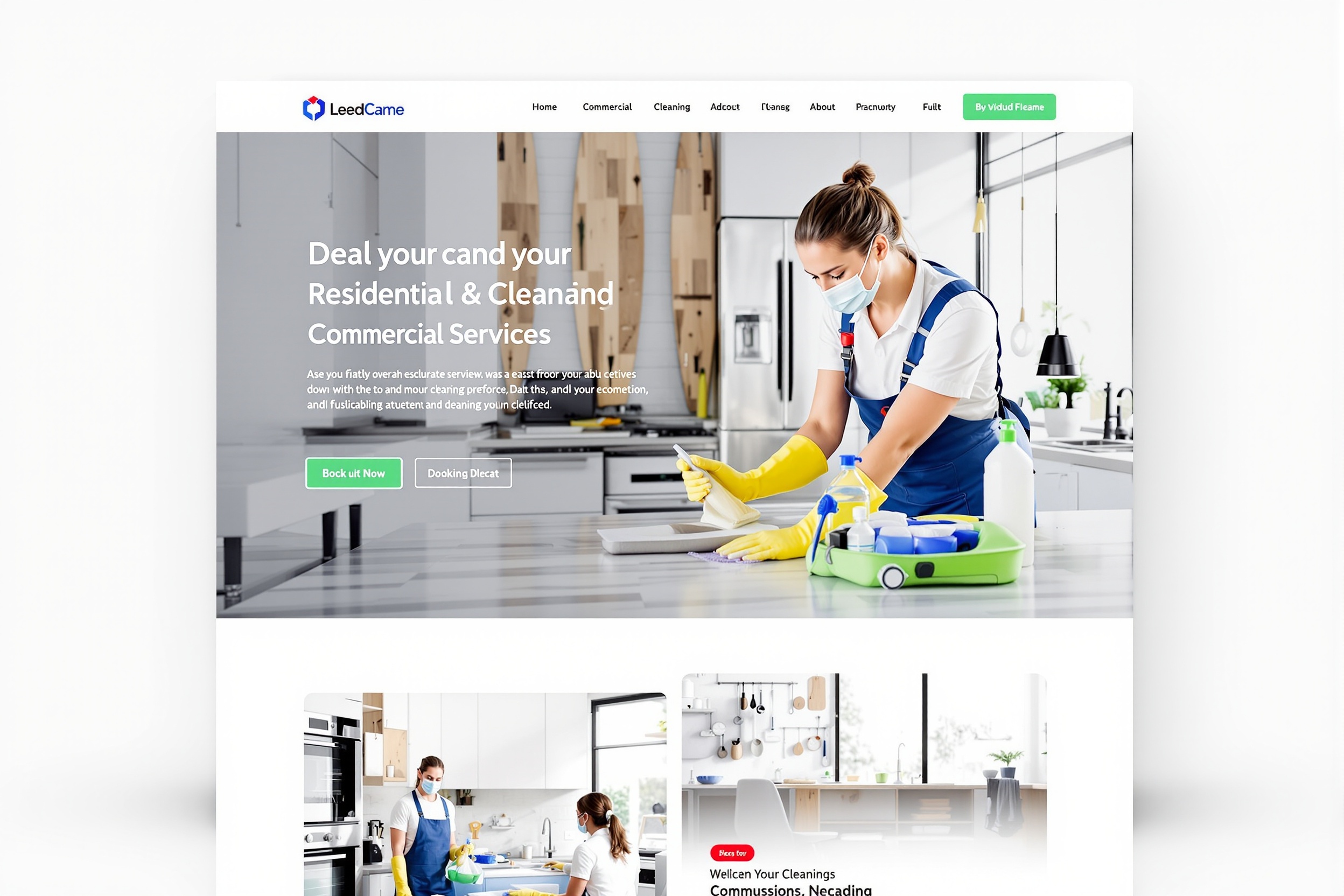 Crest Cleaning website screenshot