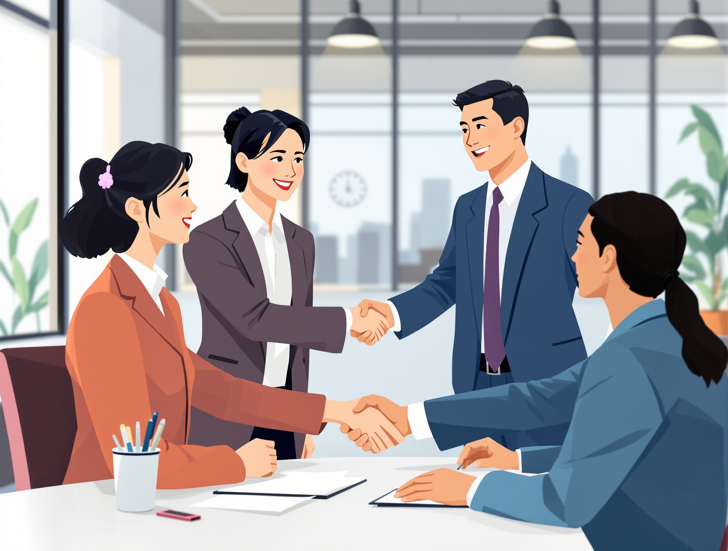障がい者雇用支援事業のイラスト