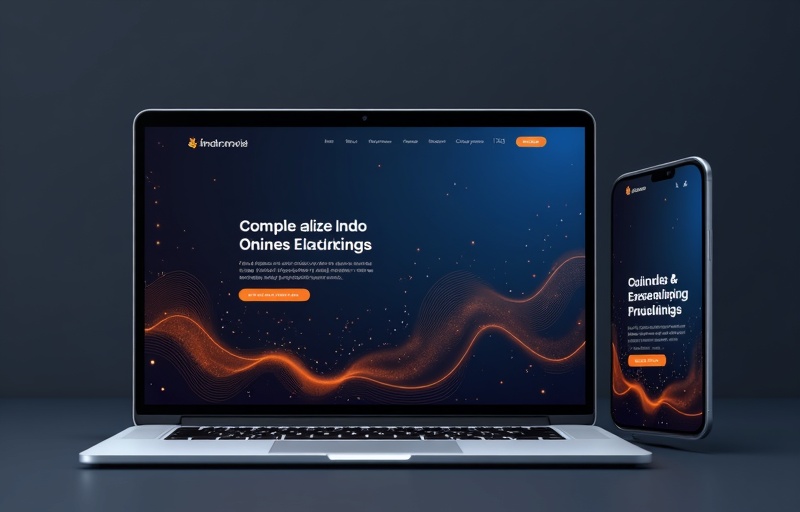 Mockup de landing pages profissionais