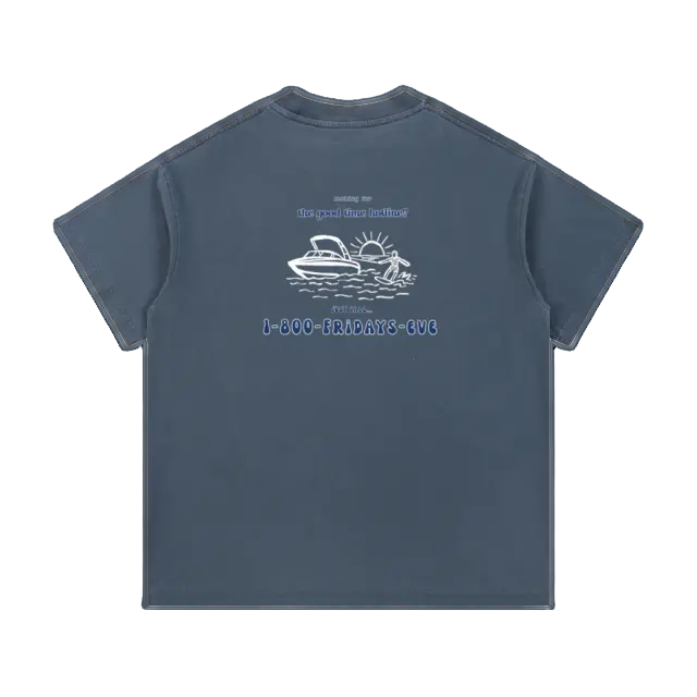 Good Time Hotline Tee - Blue back