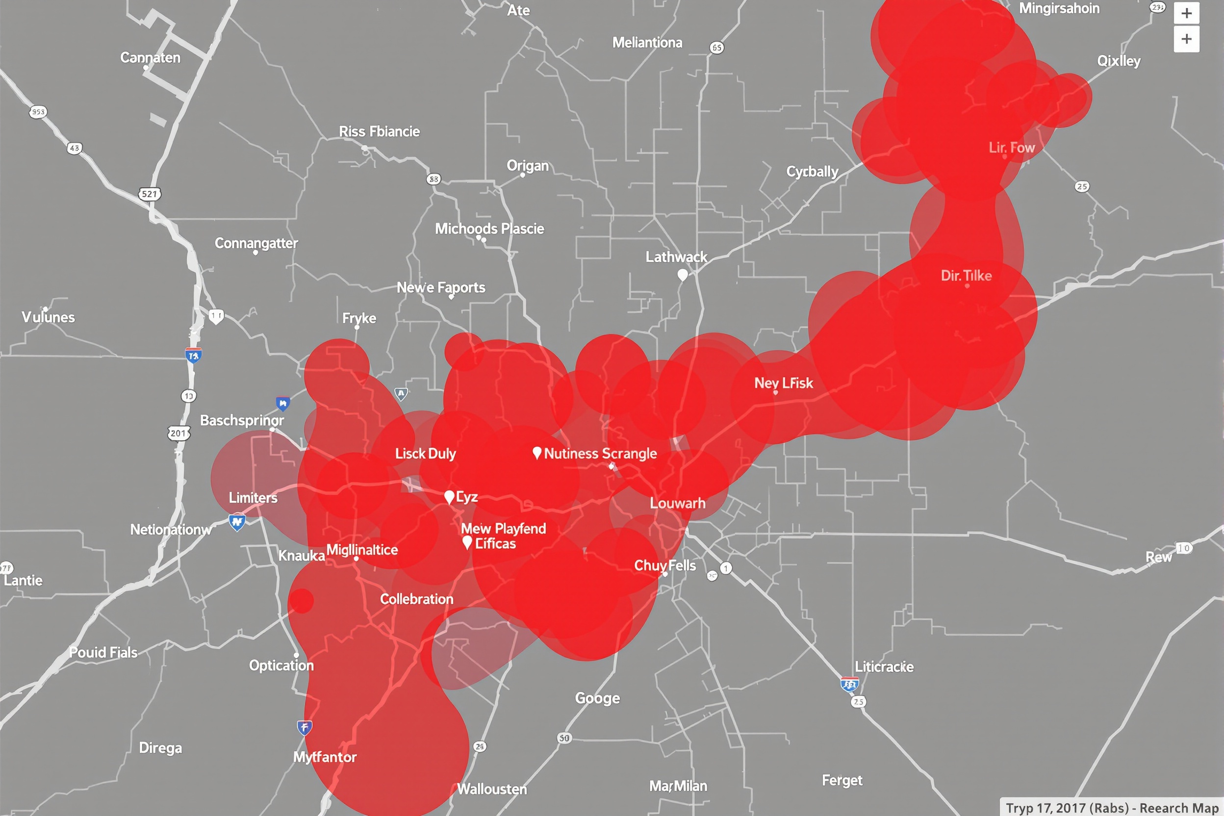 Before heatmap showing limited visibility