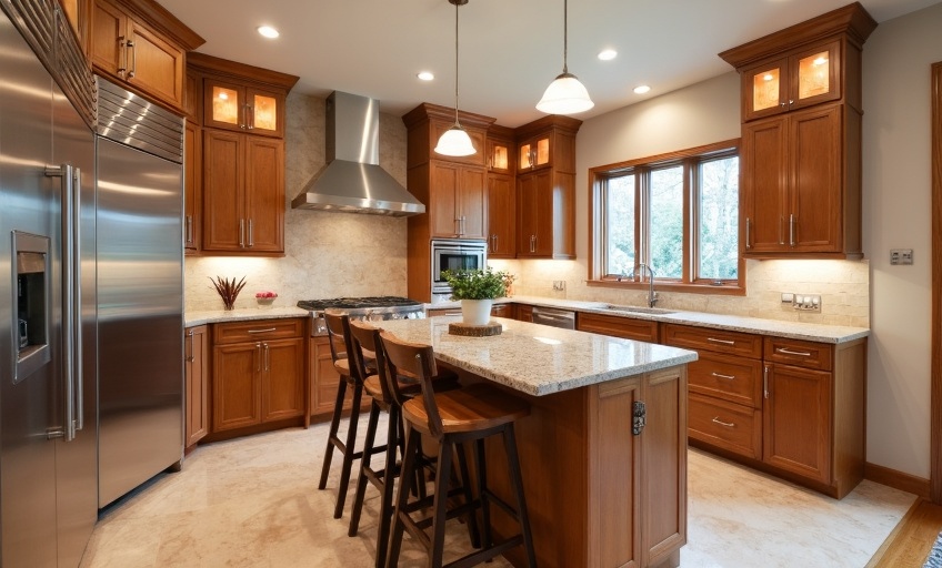 Completed kitchen renovation by Brainerd Design Studio