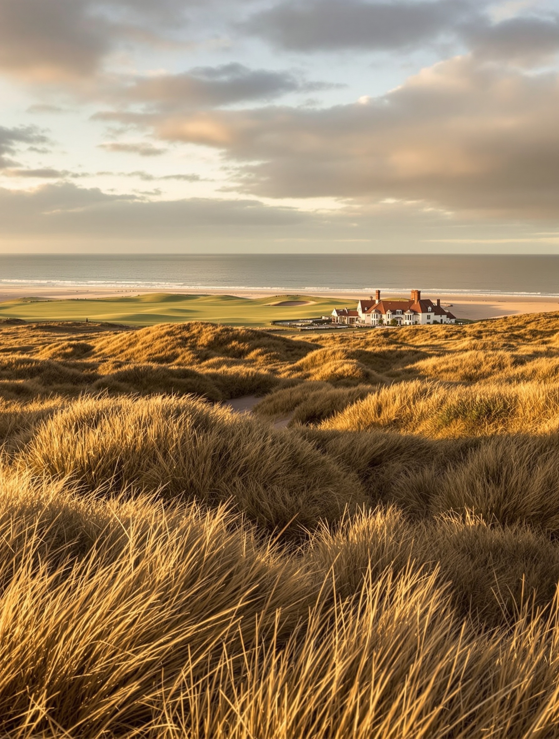 Kent coast England golf tour — Royal St George's championship links at Sandwich