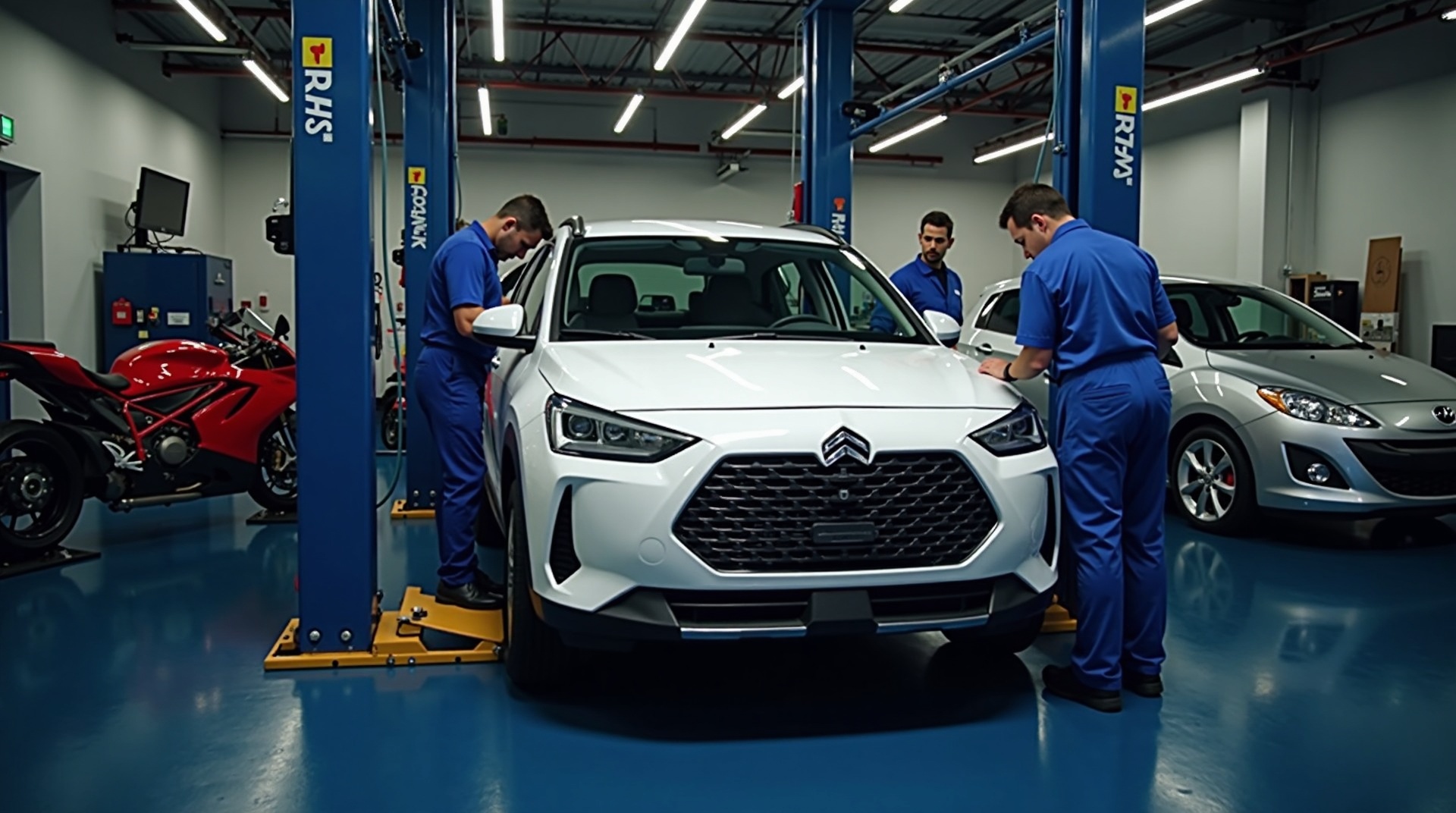 Meccanici al lavoro - Officina Italia Argelato