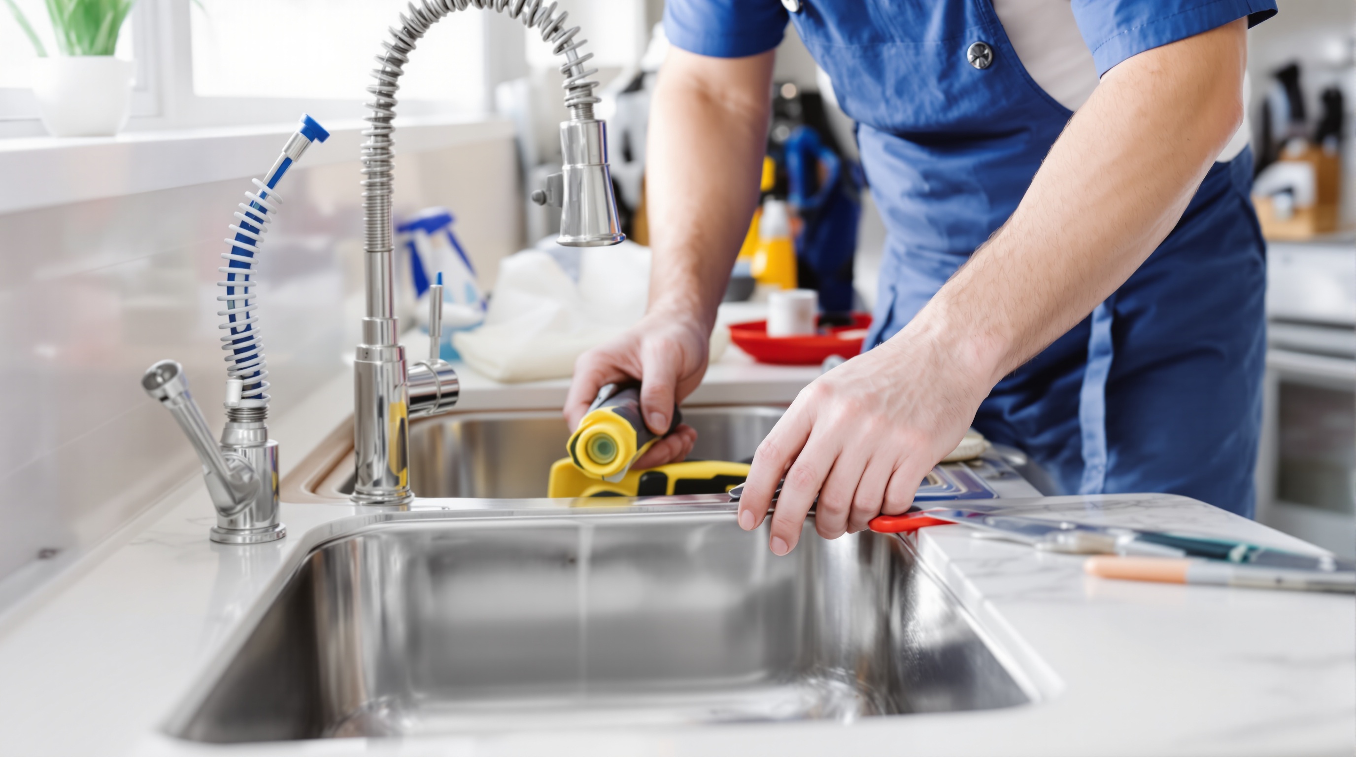 Why Slow Drains Should Never Be Ignored Plumber inspecting a slow drain in a Bucks County kitchen