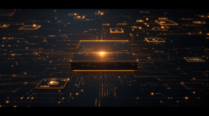 Generative Engine Optimization - Structuring content for AI summaries Gold modular content blocks assembling into an AI-generated answer summary panel, illustrating Generative Engine Optimization