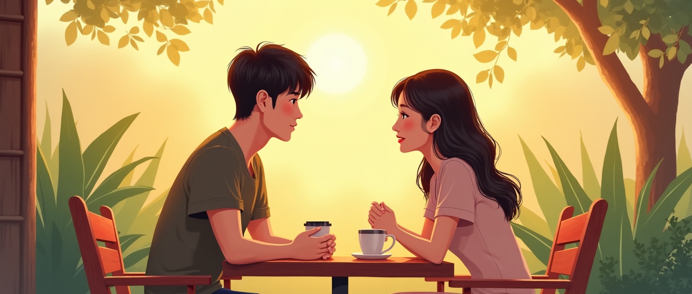 연인들의 진솔한 대화