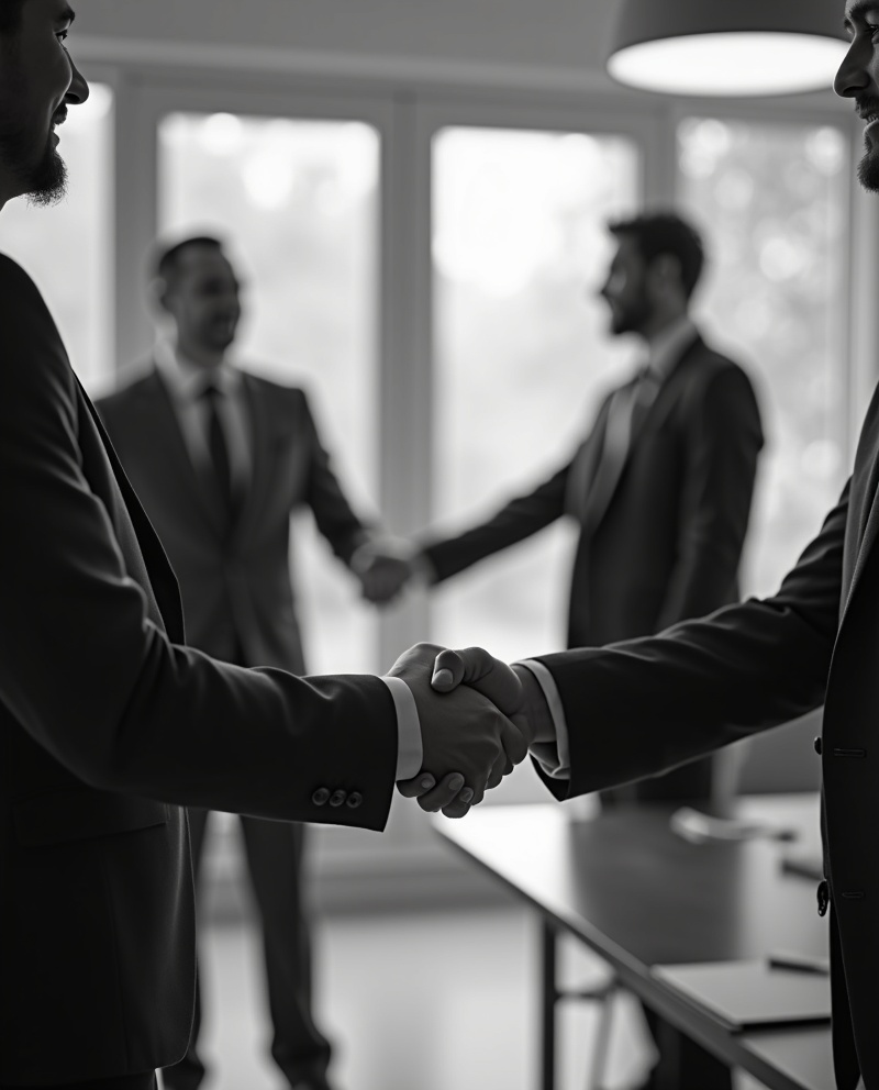 弁護士との握手