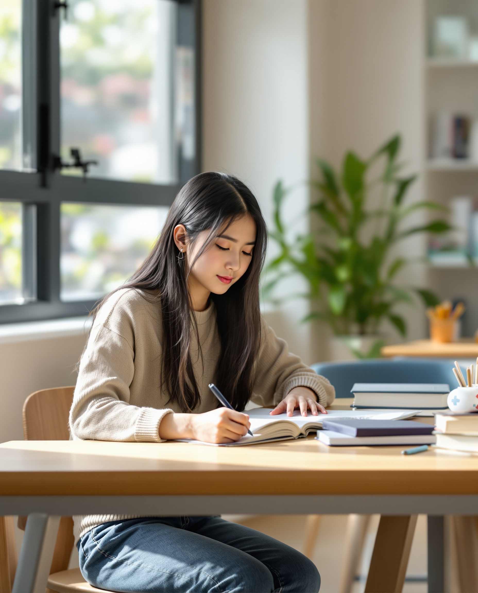 Student and teacher in tutoring session