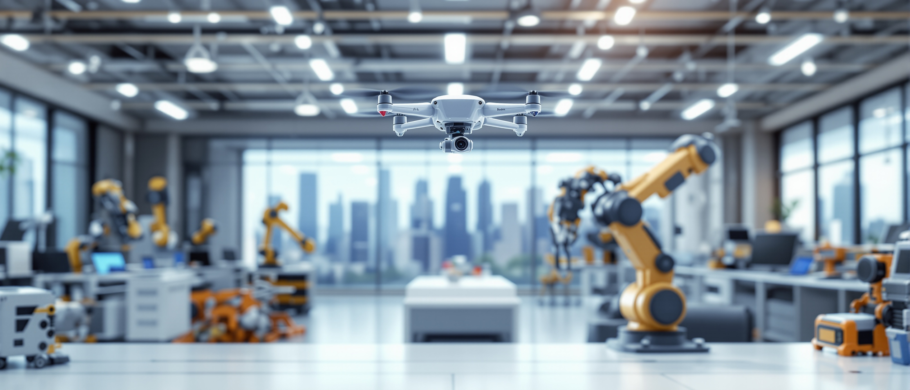 未來城市體驗營(無人機+機械臂+機械人)