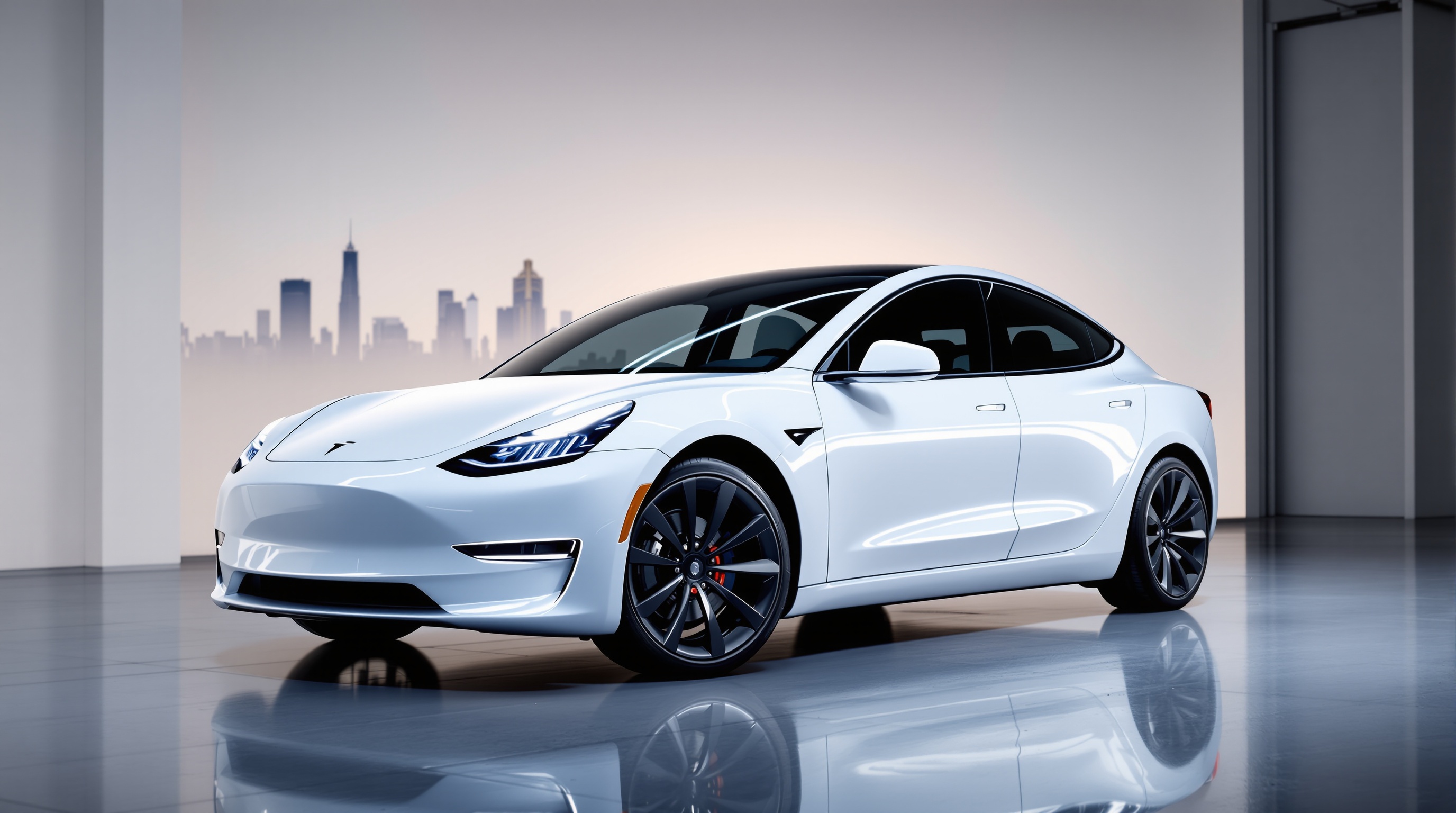 Tesla Model 3 and Model Y with professional paint protection film installation in Houston showing pristine glossy finish