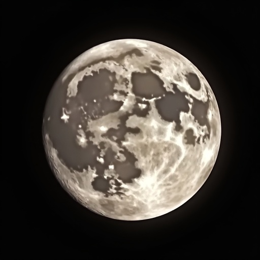 Luna en fase Luna Gibosa Creciente