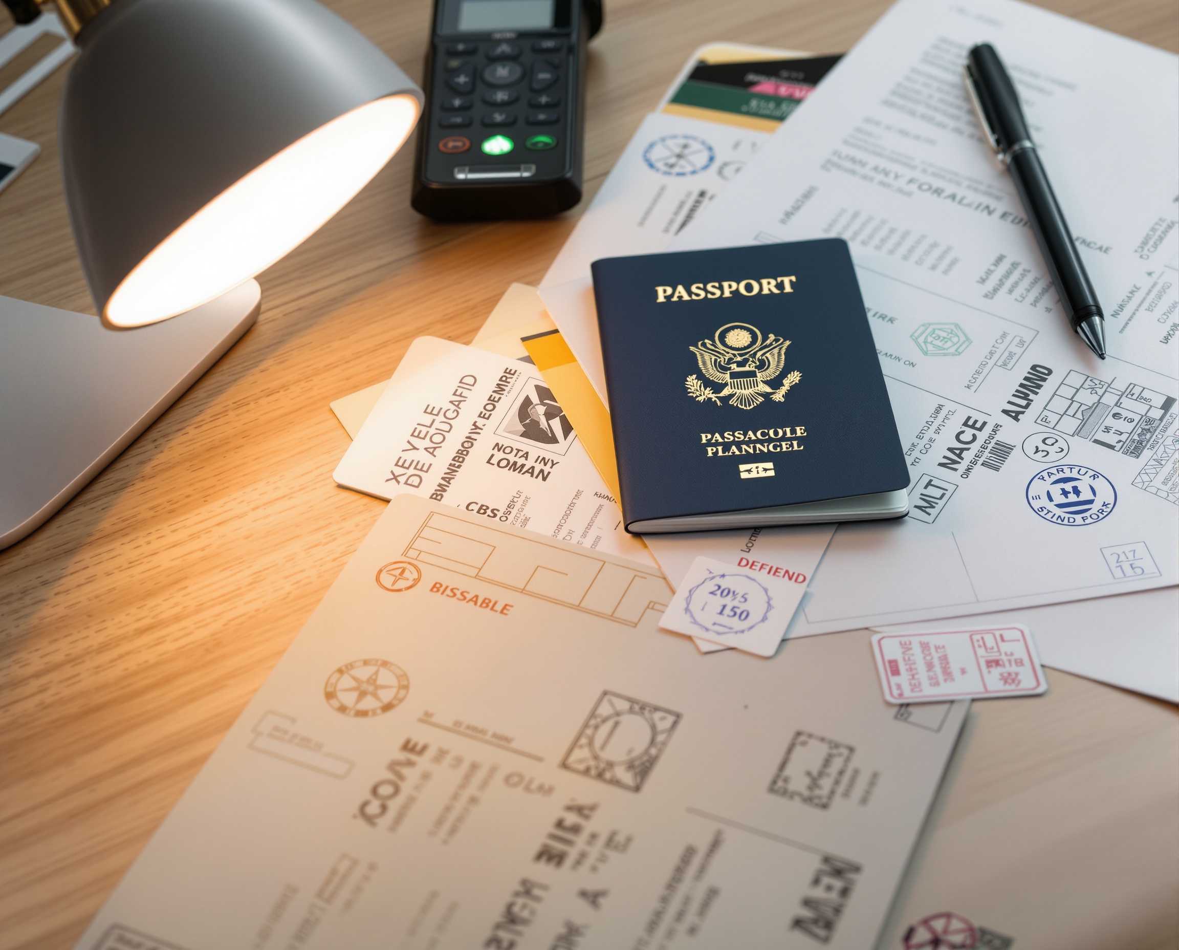 Visa and passport documentation