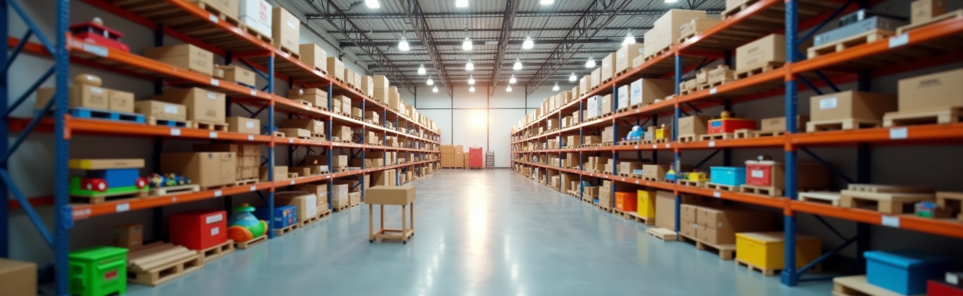 Toy manufacturing warehouse
