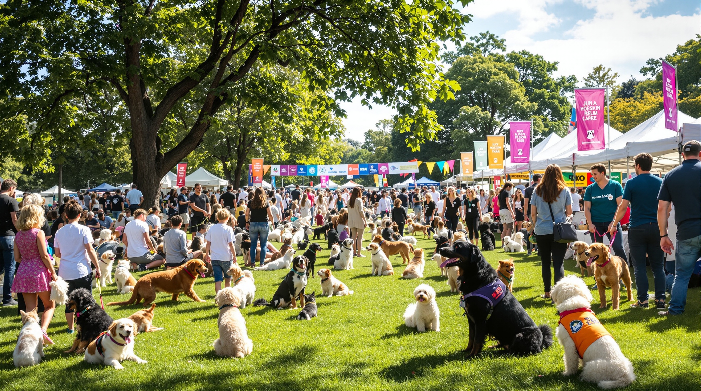 FESTBEA Festival do Bem-Estar Animal — evento ao ar livre com famílias, voluntários e animais