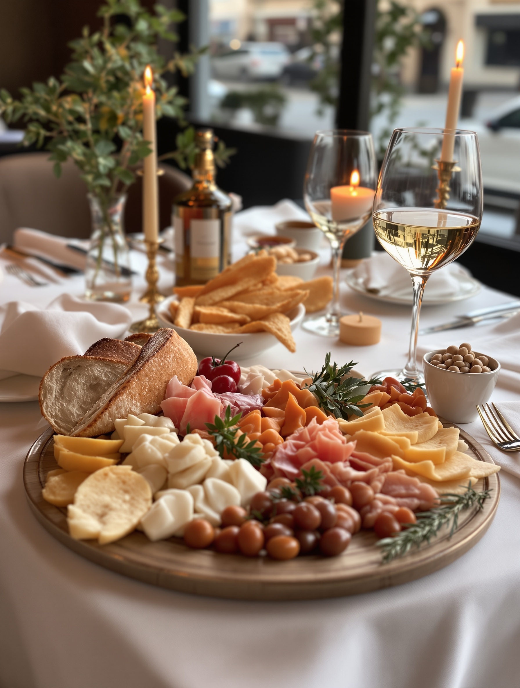 French fine dining — artisan cuisine and refined table settings