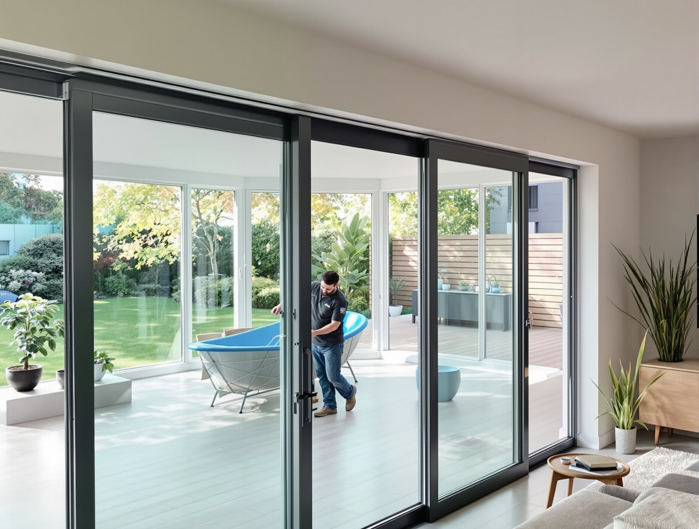 Réparation Baie Vitrée - Villa Marseille 8ème Réparation Baie Vitrée - Villa Marseille 8ème - FenetrePro Marseille