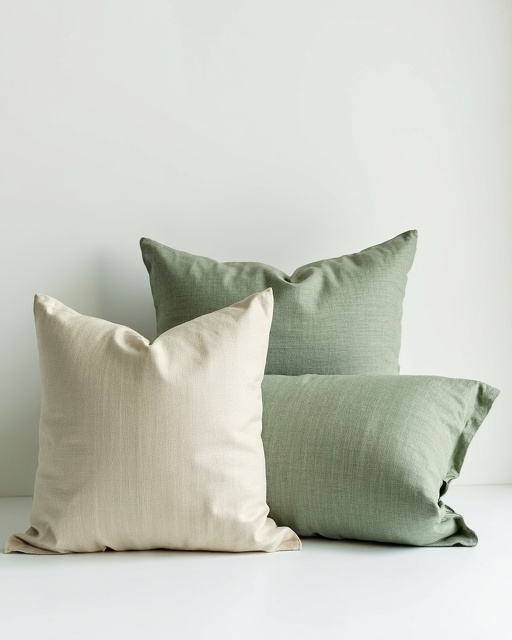Linen Throw Pillow Set
