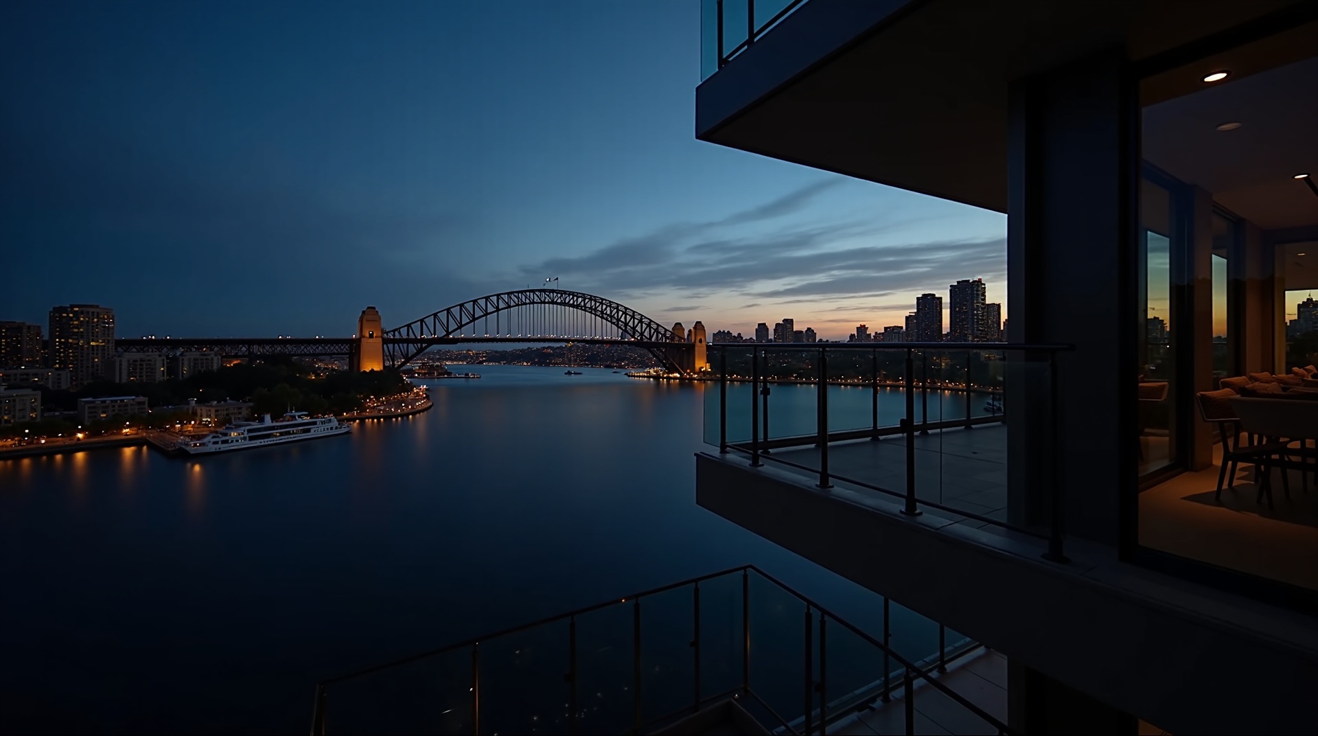 Sydney Harbour Bridge balcony view