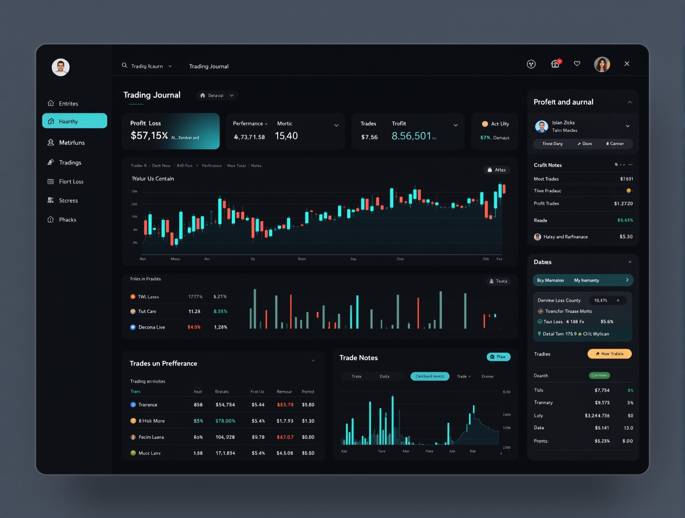Trading Journal Interface