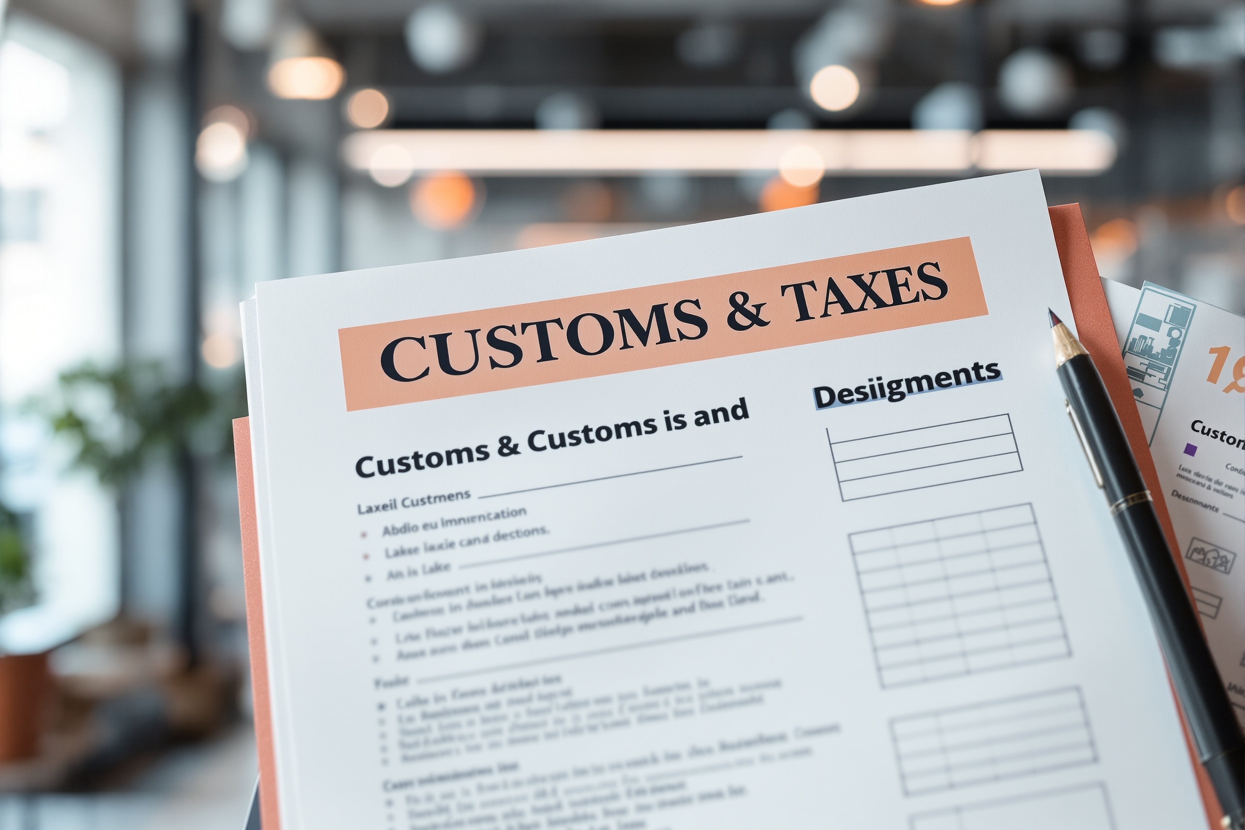 Taxes et Douanes en France