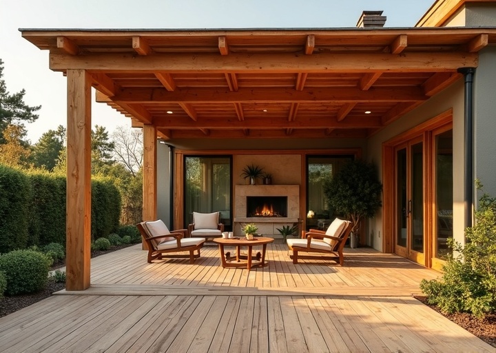 Terrassenüberdachung vom Zimmerermeister Heilbronn Terrassenüberdachung Holz – überdachte Terrasse mit Holzkonstruktion vom Zimmerermeister Heilbronn