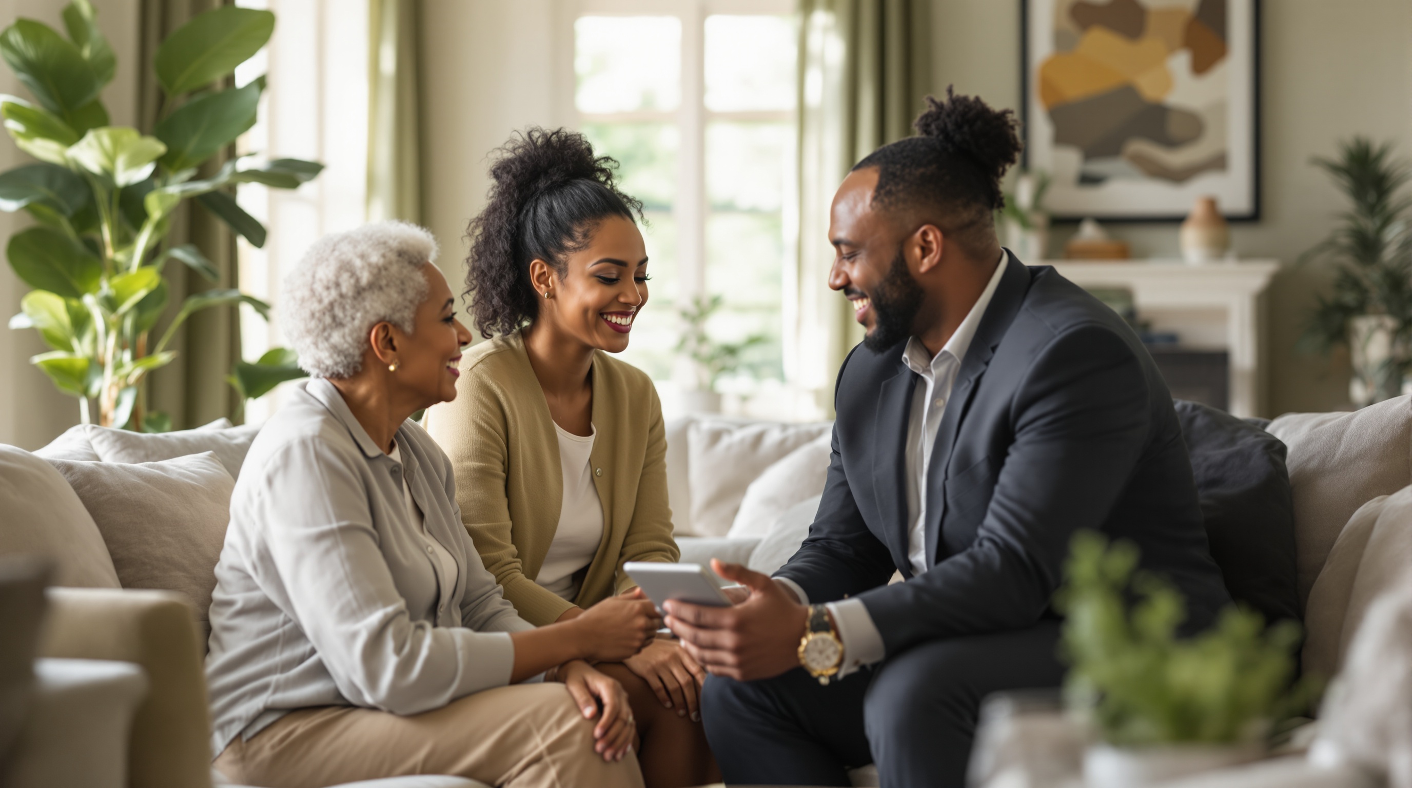 Diverse Houston senior care consultation