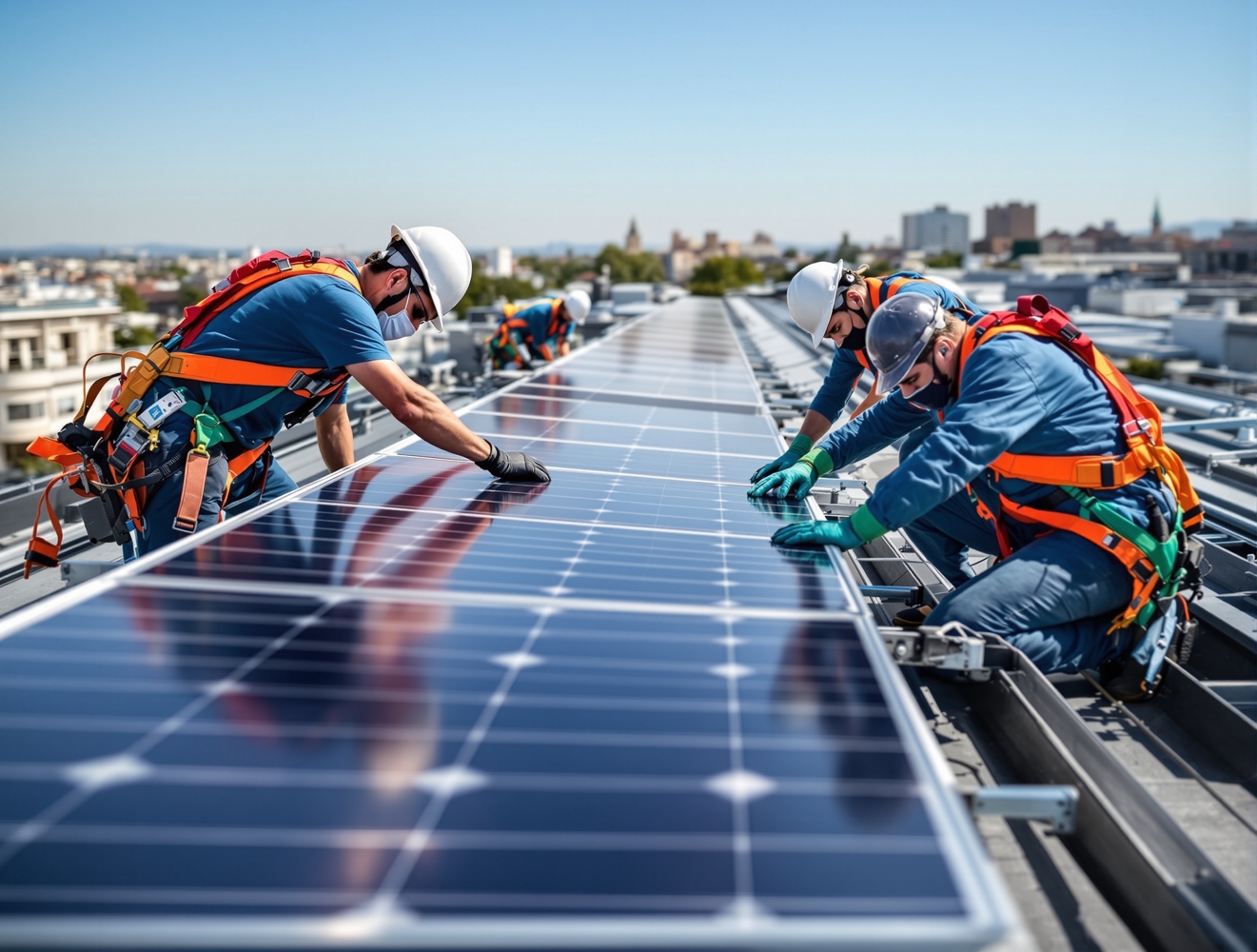 Solar panel mounting