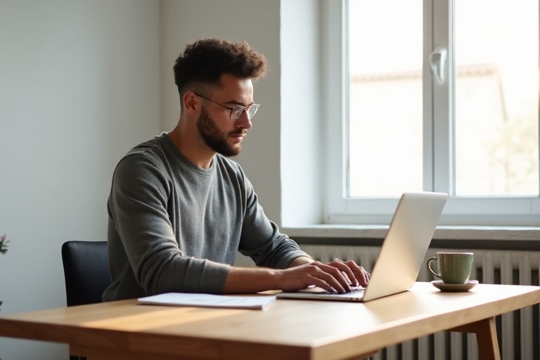 Fahmis web designer at work