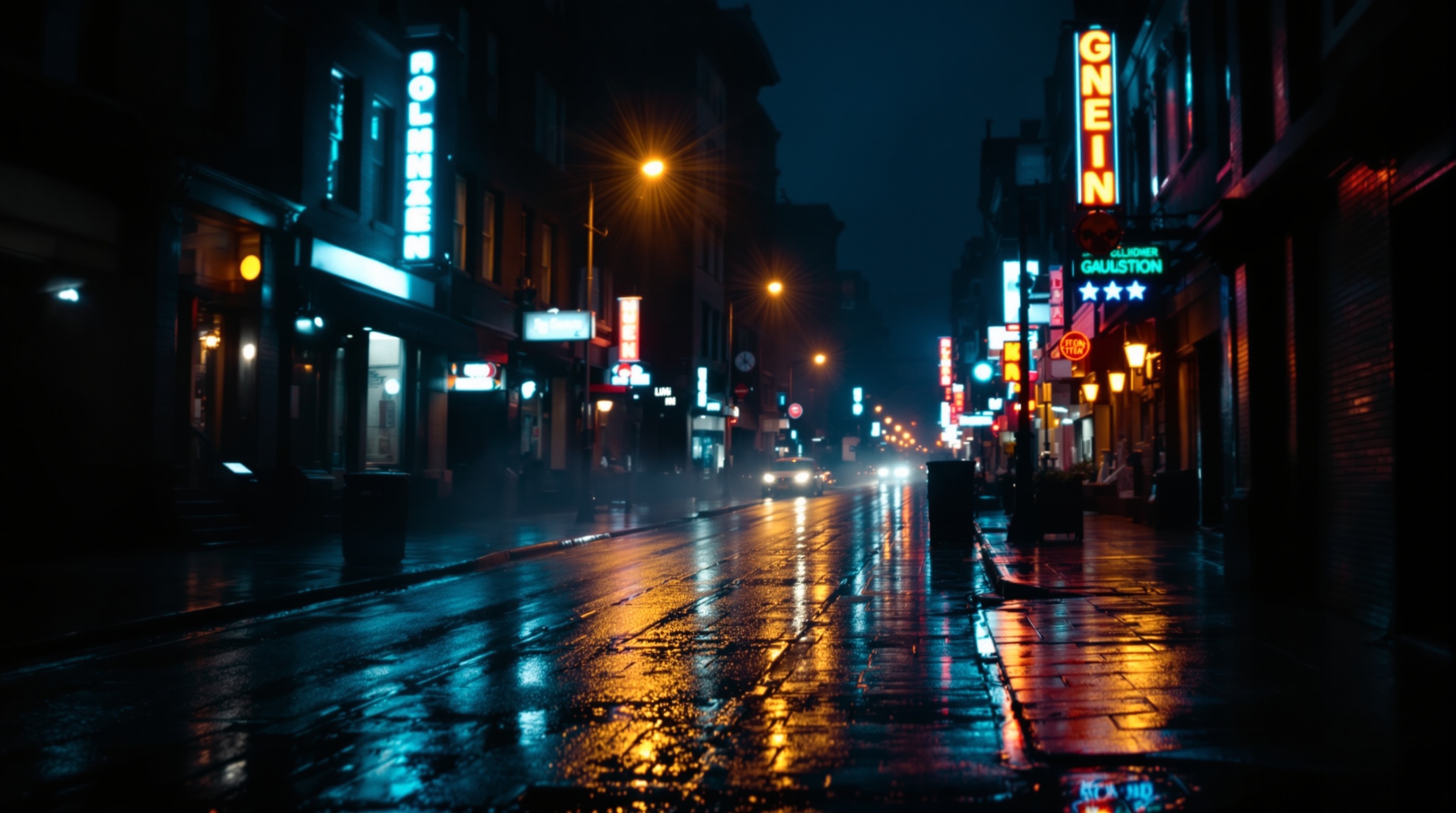 Philadelphia streets at night
