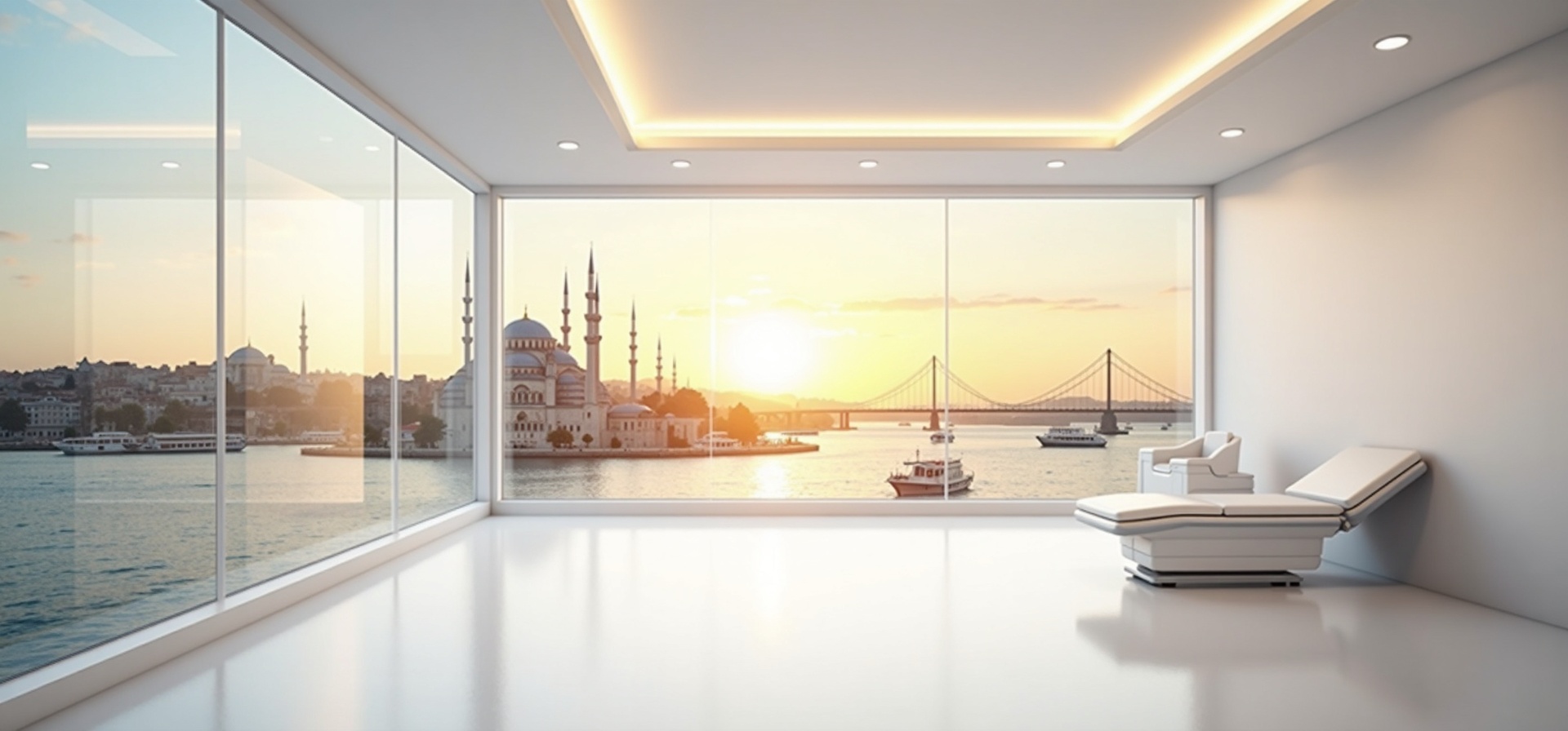 院内からイスタンブールの景色