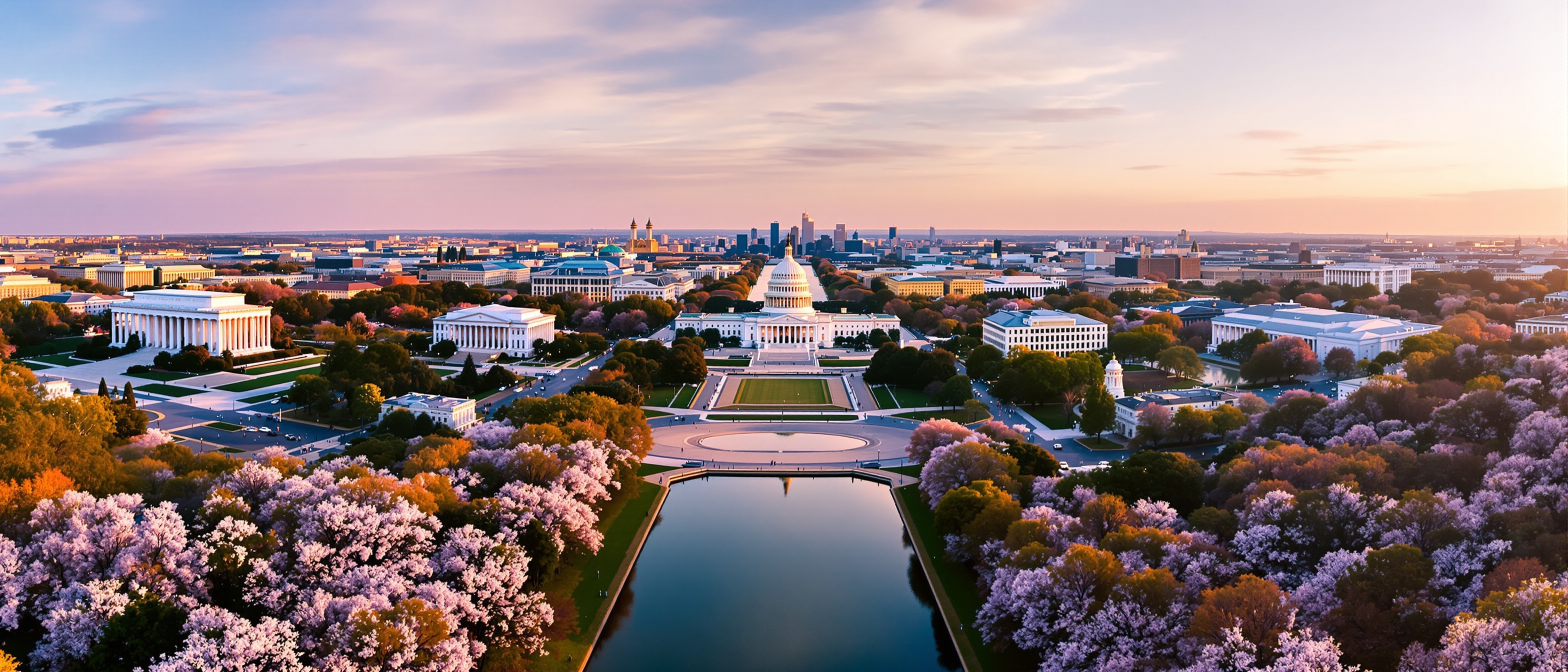 Washington DC National Mall panoramic view