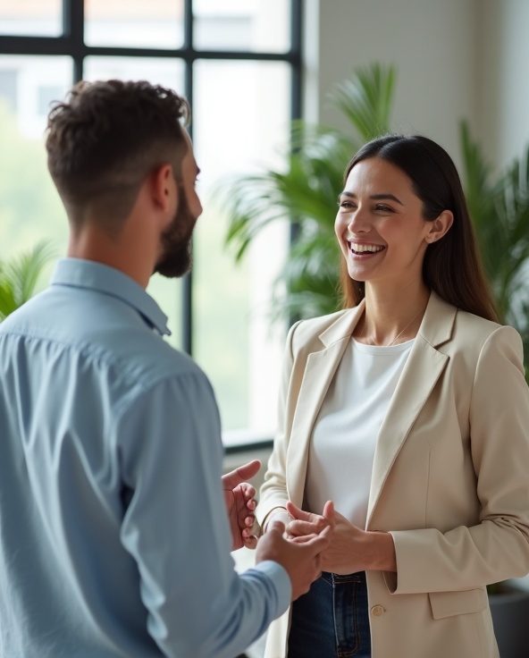 Healthcare professionals meeting