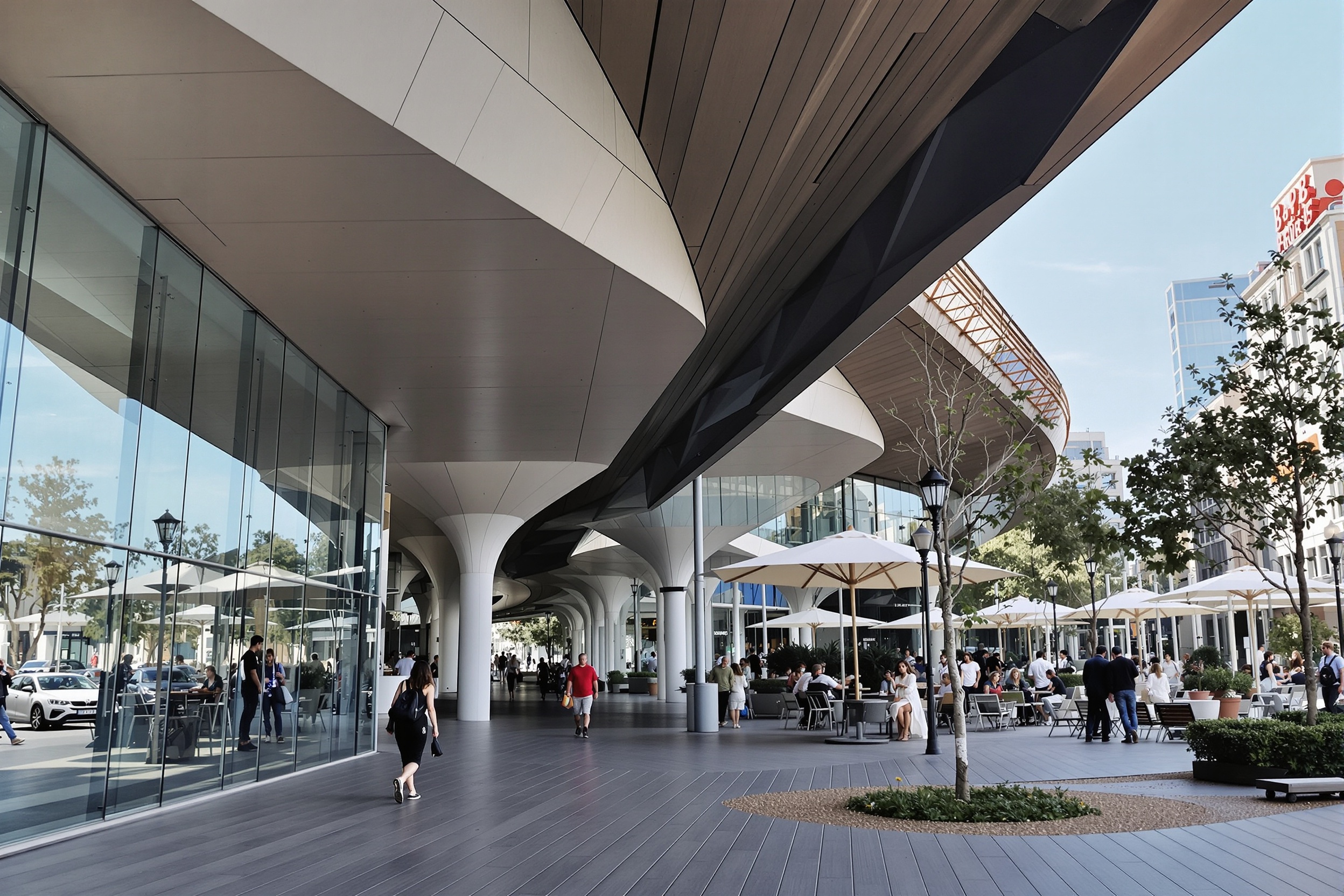 La Rambla des Calissons, Port Marianne