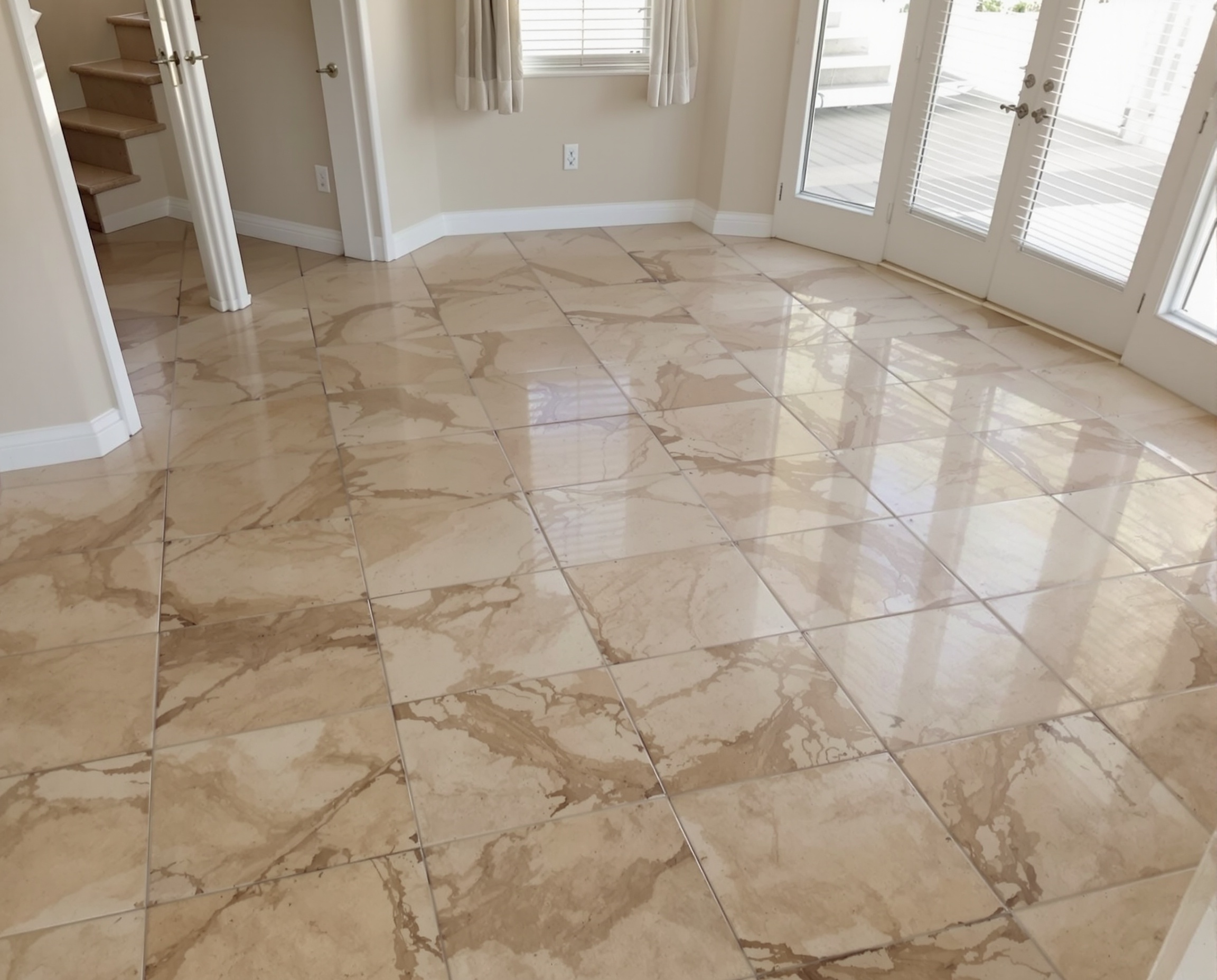 Before Marble Floor Restoration
