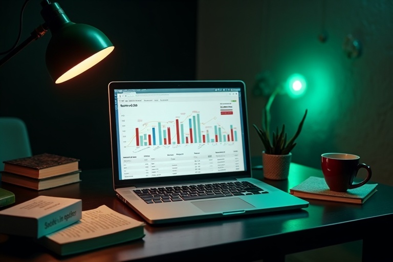 Book marketing workspace with analytics