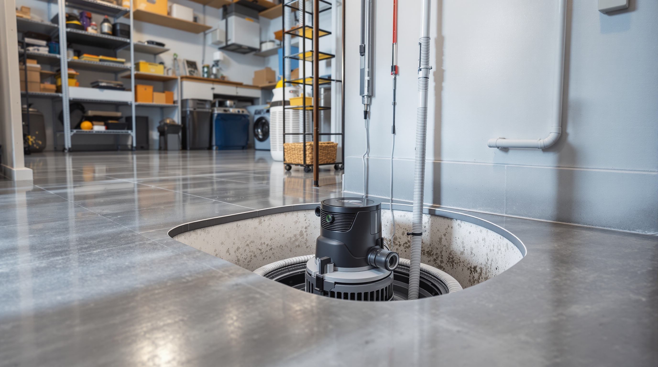Professional sump pump installation in a London Ontario basement