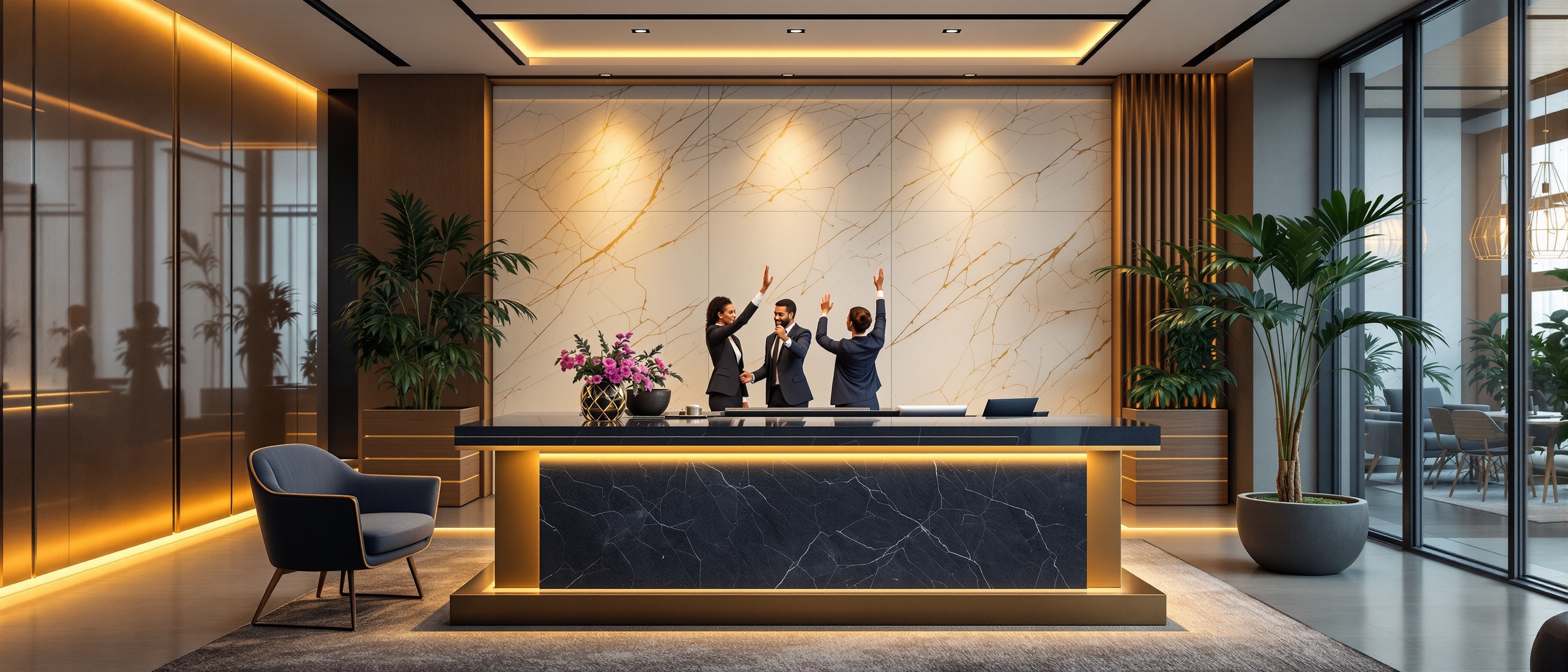 Professional insurance team background