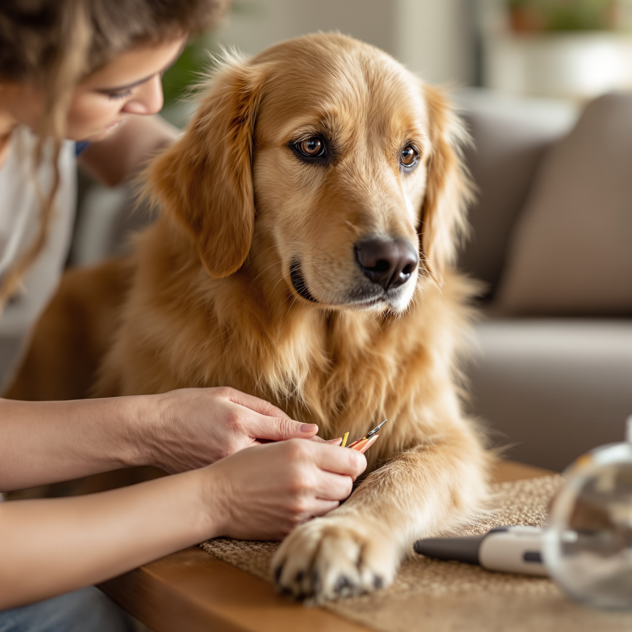 in home pet grooming service Dallas nail trimming