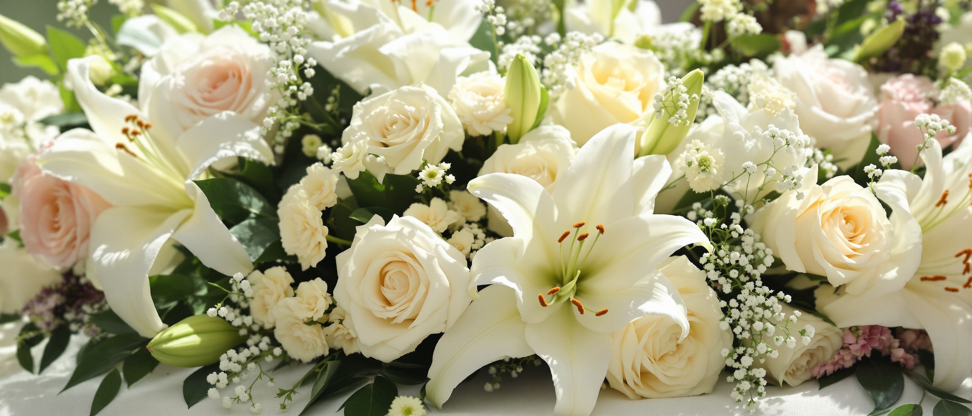 Fleurs de deuil Montpellier – gerbes couronnes obsèques Fleur par Nature