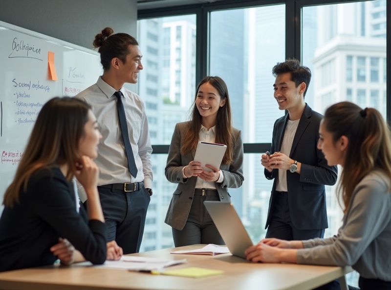International interns working in Hong Kong