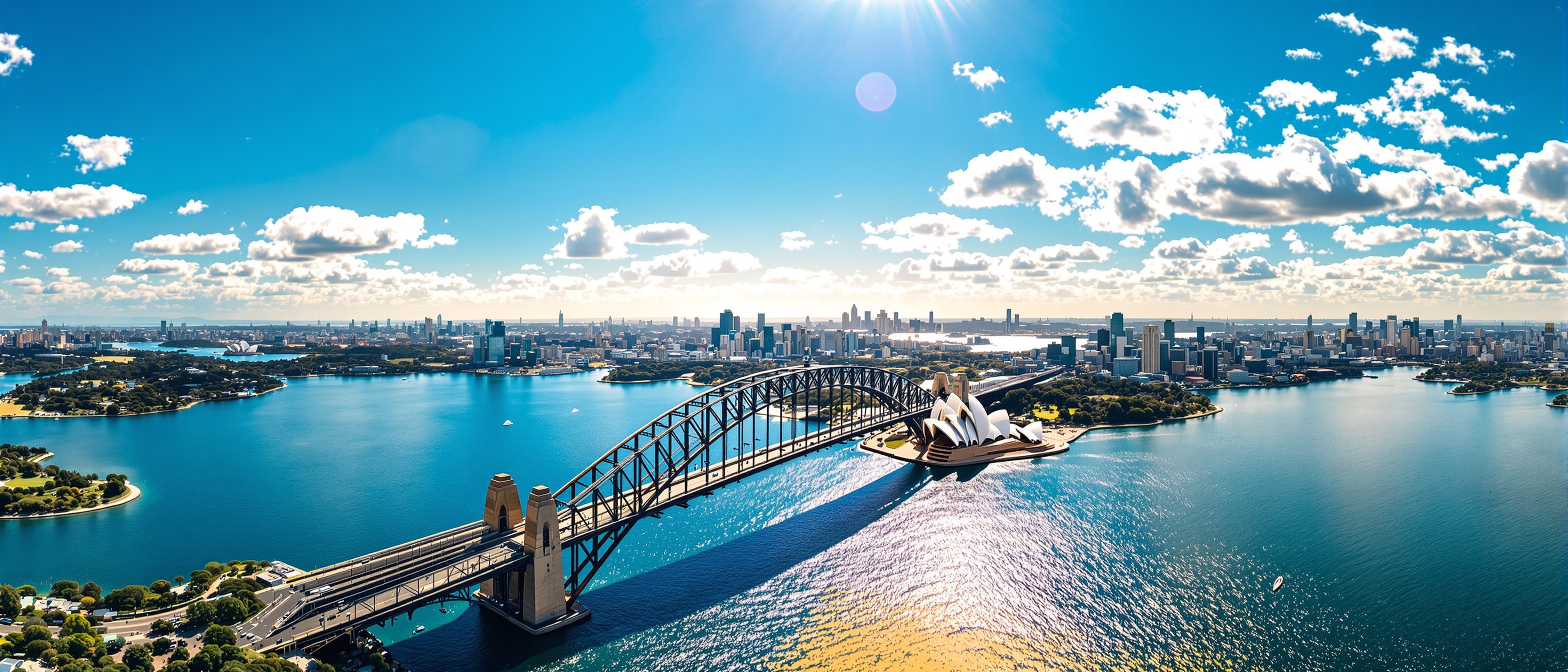 Sydney Harbour aerial view