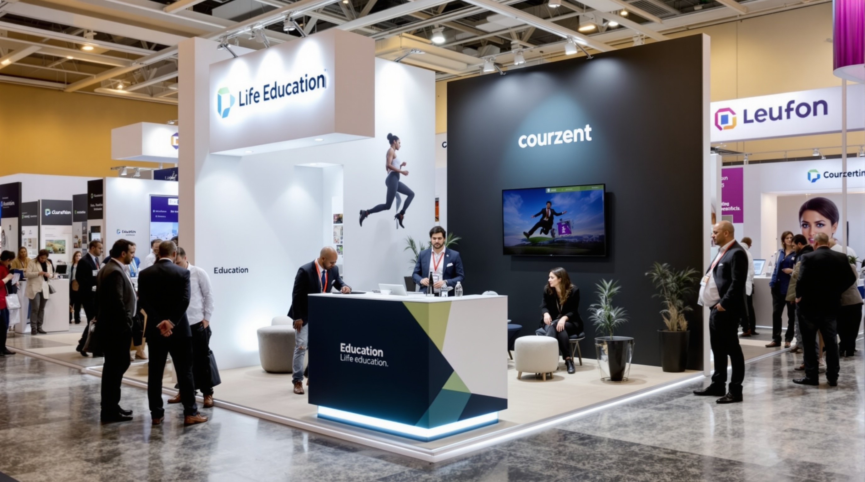 Branded exhibition stand at Gauteng Education Procurement Convention and Expo