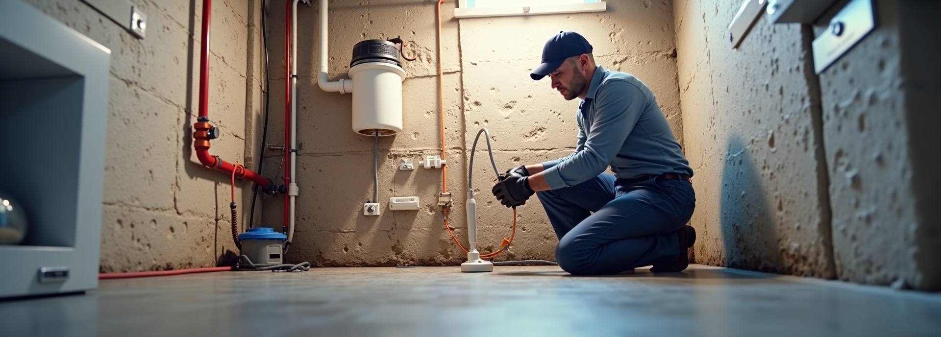 Flood prevention system installation for Kamloops home