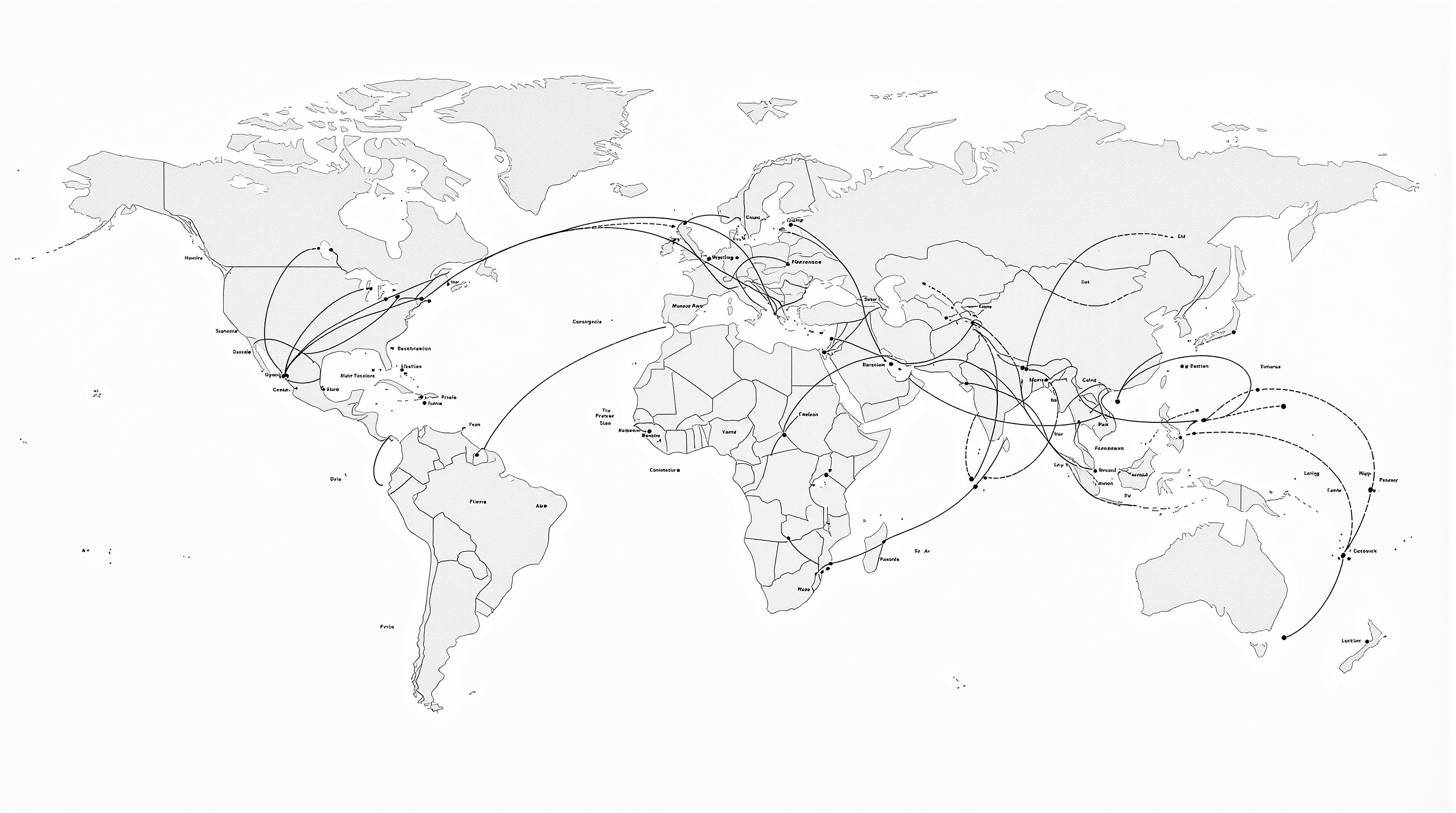 TrackVerse Global Network Map
