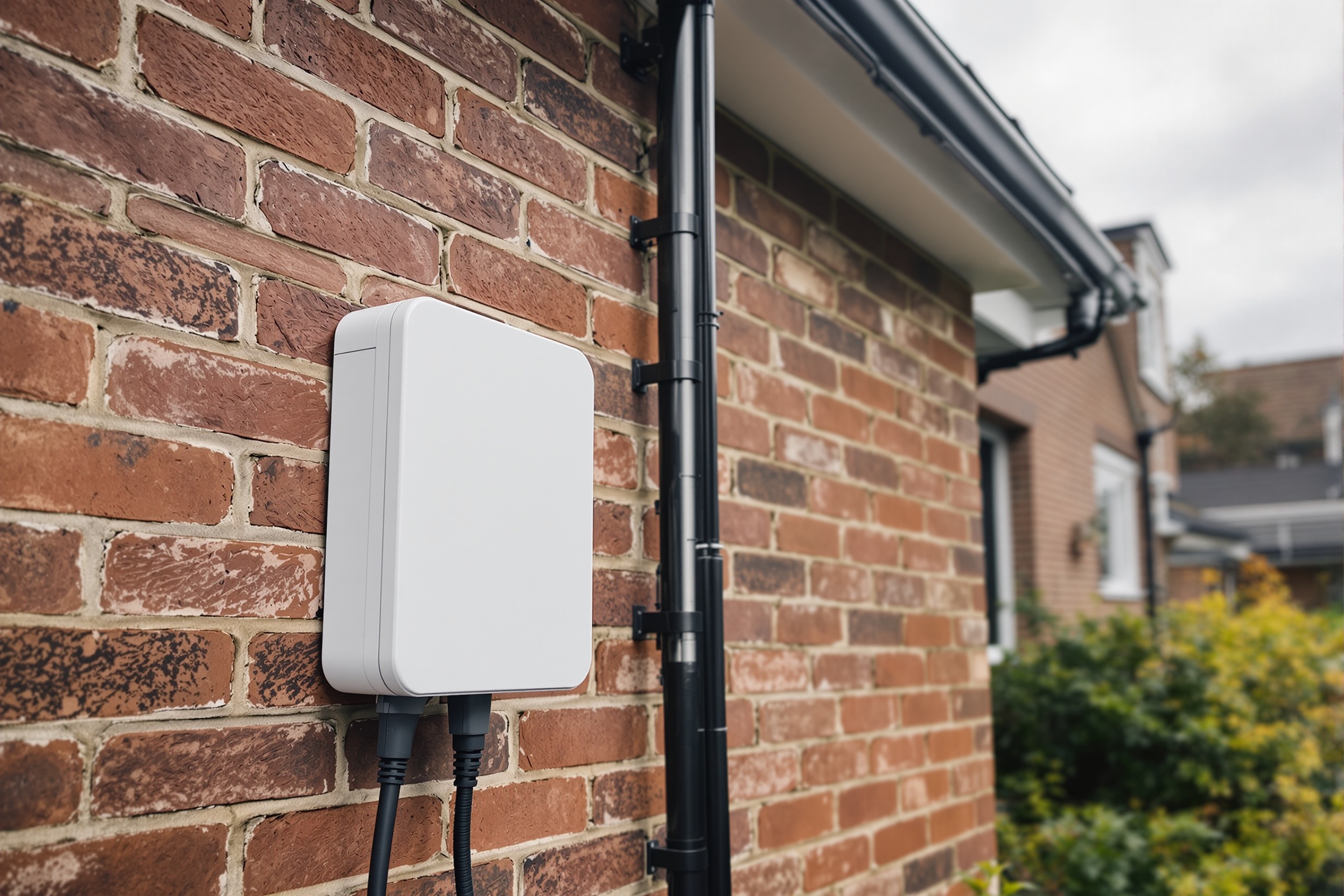 Black electric car charging with EV charger installed by Intolec Ltd Leamington Spa