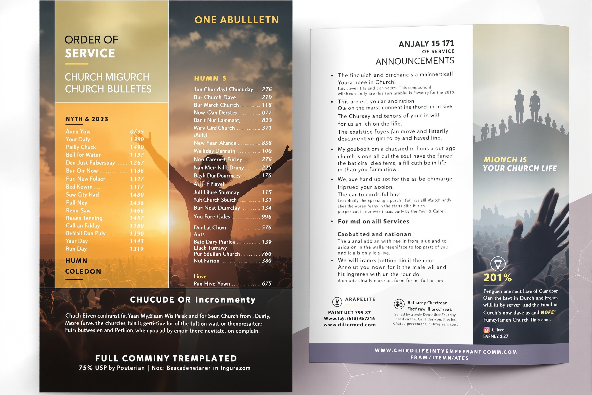 Church Bulletin Templates